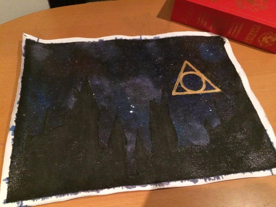 Galaxy Harry Potter Canvas Cover